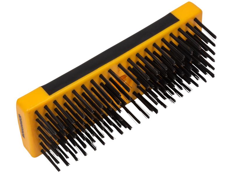 Heavy-Duty Scrub Brush Soft Grip 200mm (8in) NO Handle, Roughneck