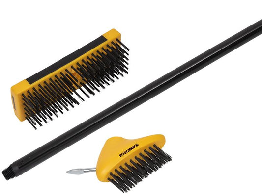 Patio & Decking Brush Set 3 Piece, Roughneck