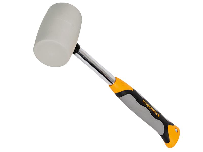 Non-Marking White Rubber Mallet 454g (16oz), Roughneck