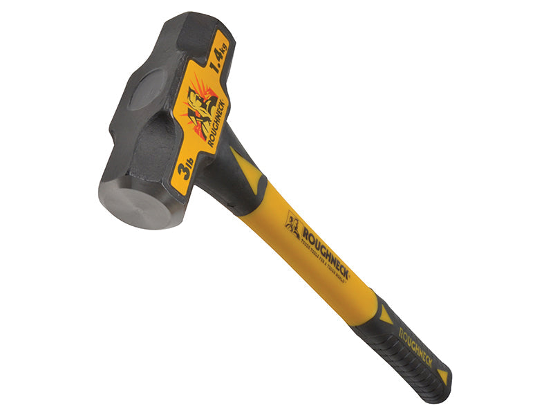 Mini Sledge Hammer 16in Fibreglass Handle 1.4kg (3 lb), Roughneck