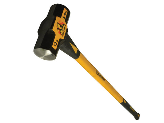 Sledge Hammer Fibreglass Handle 5.5kg (12 lb), Roughneck