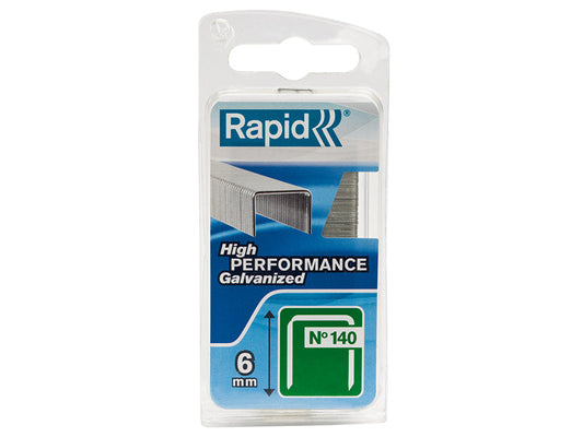 140/6NB 6mm Galvanised Staples (Narrow Box 970), Rapid