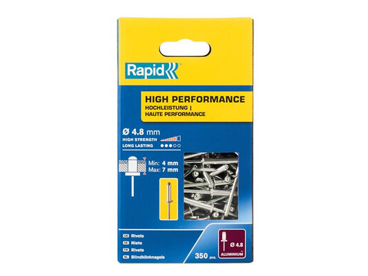 High Performance Rivets 4.8 x 10mm (Box 350), Rapid