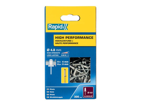 High Performance Rivets 4.8 x 12mm (Box 300), Rapid