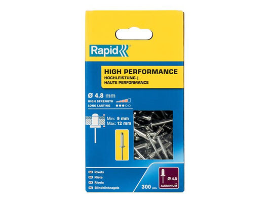 High Performance Rivets 4.8 x 16mm (Box 300), Rapid