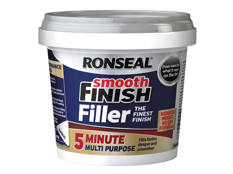 5 Minute Multipurpose Smooth Finish Filler Tub 290ml, Ronseal