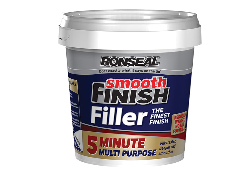 Smooth Finish 5 Minute Multipurpose Filler Tub 600ml, Ronseal