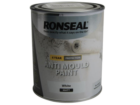 6 Year Anti Mould Paint White Matt 750ml, Ronseal