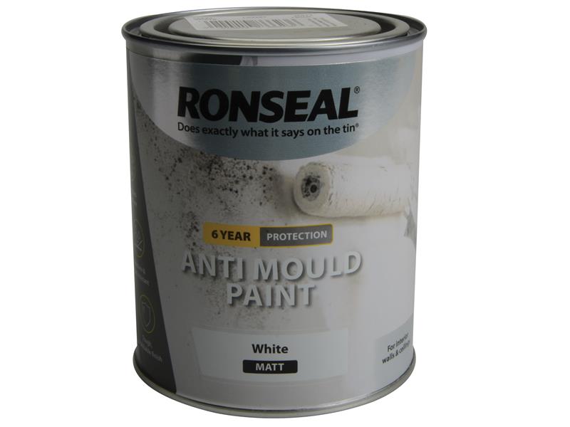 6 Year Anti Mould Paint White Matt 2.5 litre, Ronseal