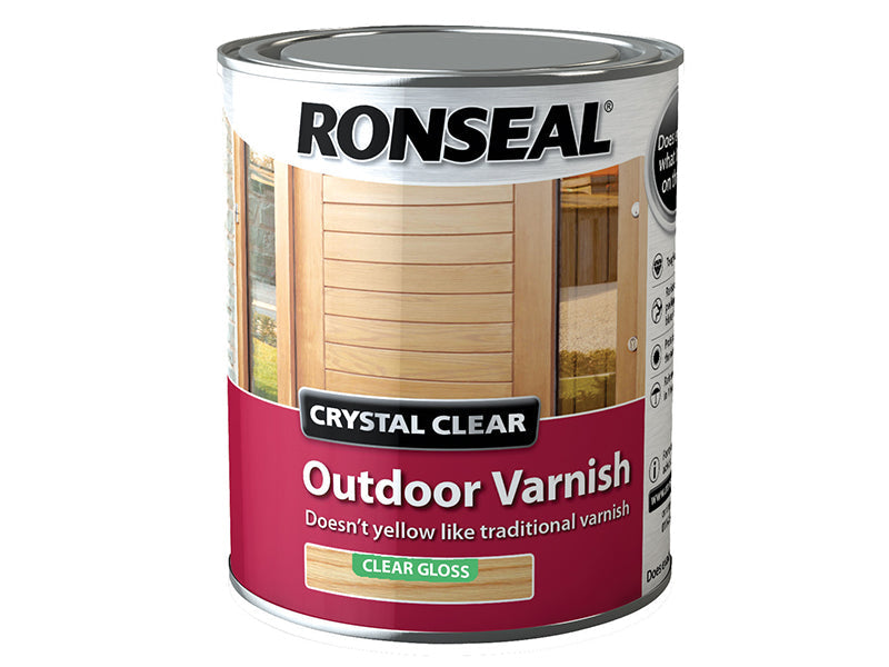 Crystal Clear Outdoor Varnish Matt 2.5 litre, Ronseal