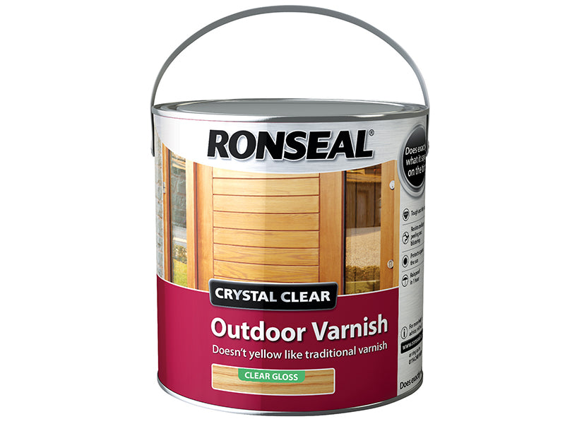 Crystal Clear Outdoor Varnish Matt 750ml, Ronseal