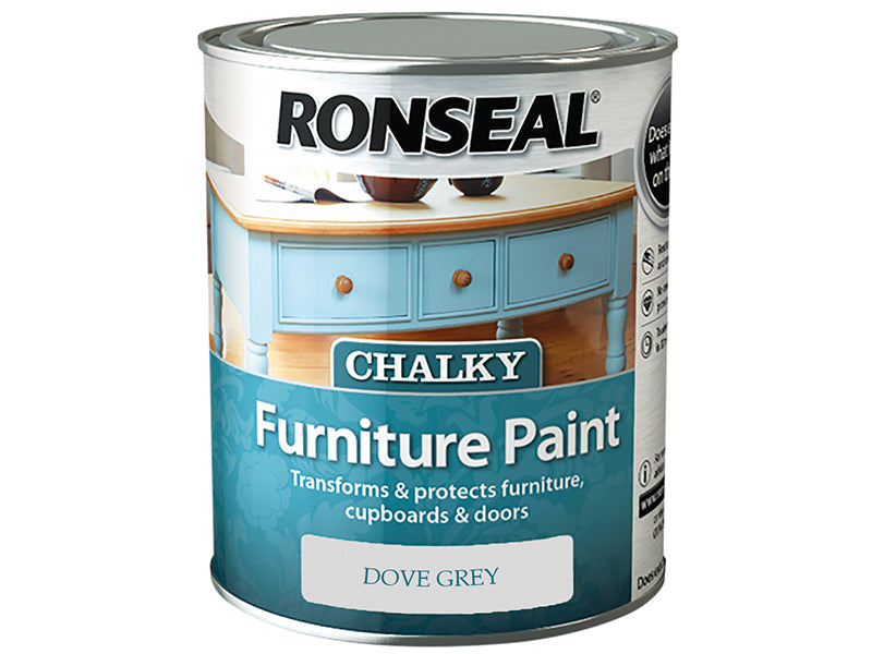 Chalky Furniture Paint Dove Grey 750ml, Ronseal