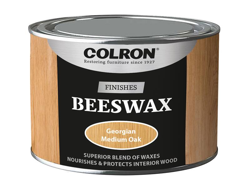 Colron Refined Beeswax Paste Medium Oak 400g, Ronseal