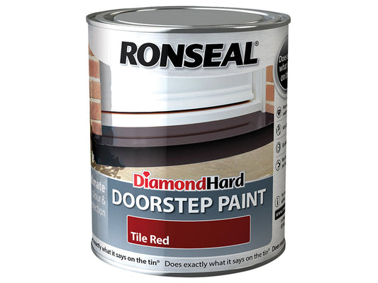 Diamond Hard Doorstep Paint Tile Red 750ml, Ronseal