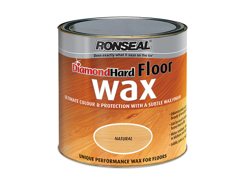 Diamond Hard Floor Wax Natural Oak 2.5 litre, Ronseal