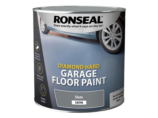 Diamond Hard Garage Floor Paint Slate 2.5 litre, Ronseal