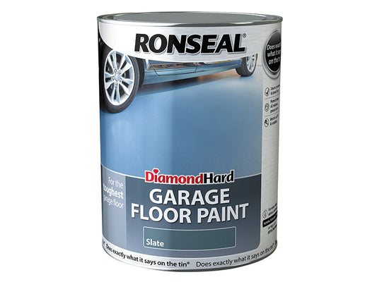 Diamond Hard Garage Floor Paint Slate 5 litre, Ronseal