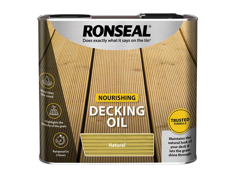 Decking Oil Natural Cedar 2.5 litre, Ronseal