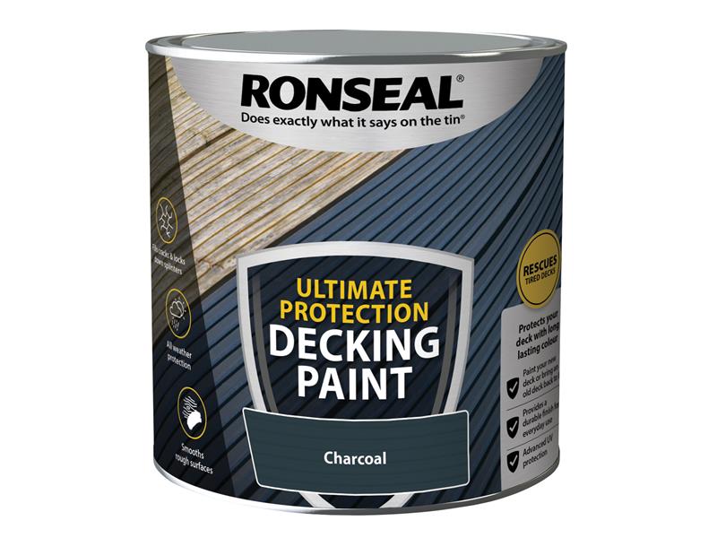 Ultimate Protection Decking Paint Charcoal 2.5 litre, Ronseal