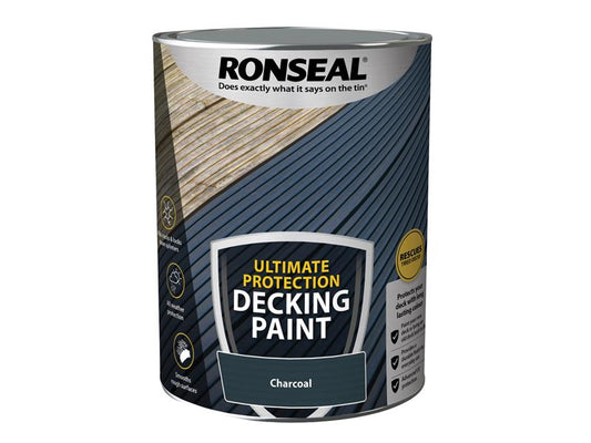 Ultimate Protection Decking Paint Charcoal 5 litre, Ronseal