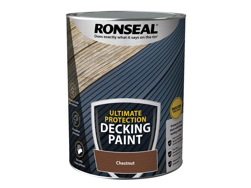 Ultimate Protection Decking Paint Chestnut 5 litre, Ronseal