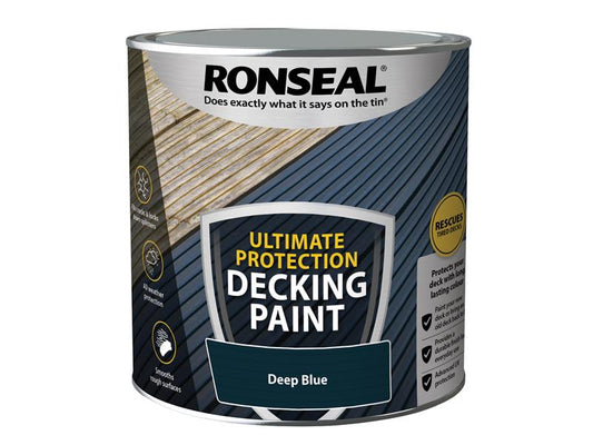 Ultimate Protection Decking Paint Deep Blue 2.5 litre, Ronseal