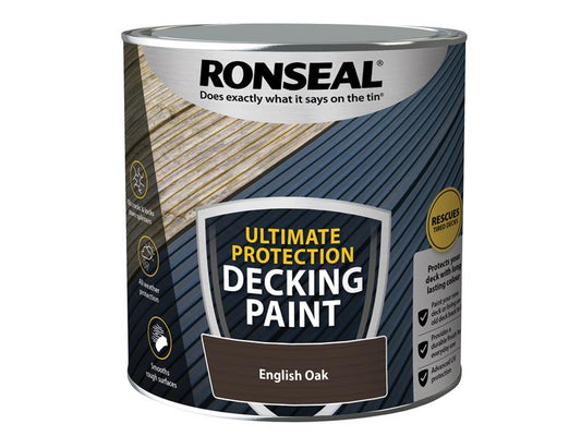 Ultimate Protection Decking Paint English Oak 2.5 litre, Ronseal