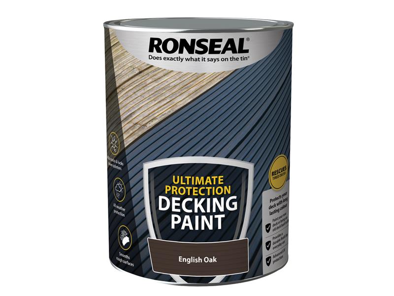 Ultimate Protection Decking Paint English Oak 5 litre, Ronseal