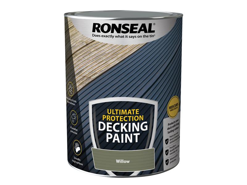 Ultimate Protection Decking Paint Willow 5 litre, Ronseal