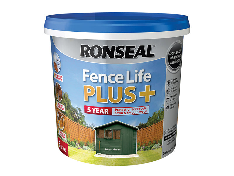 Fence Life Plus+ Forest Green 5 litre, Ronseal