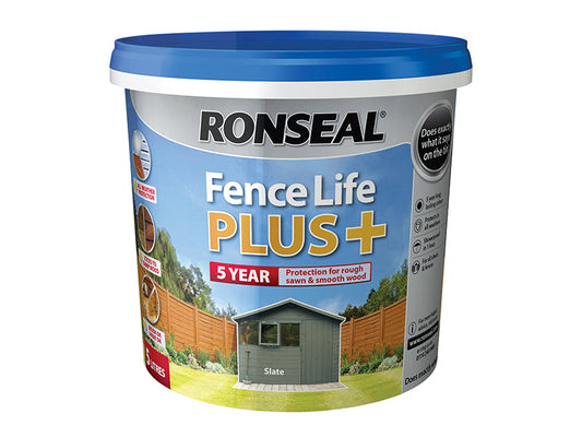 Fence Life Plus+ Slate 5 litre, Ronseal