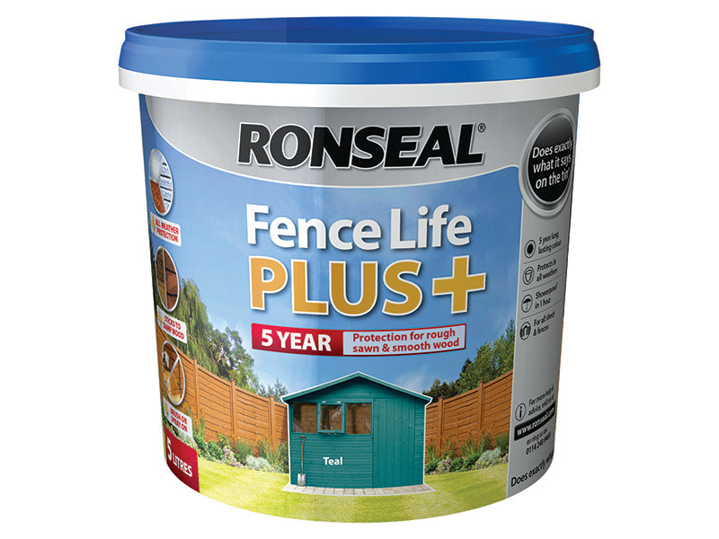 Fence Life Plus+ Teal 5 litre, Ronseal