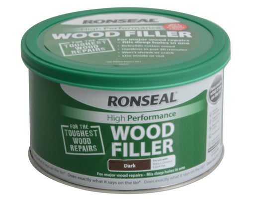 High-Performance Wood Filler Dark 275g, Ronseal