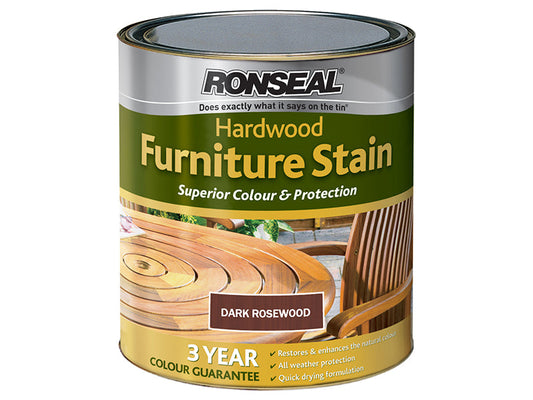 Ultimate Protection Hardwood Garden Furniture Stain Rosewood 750ml, Ronseal