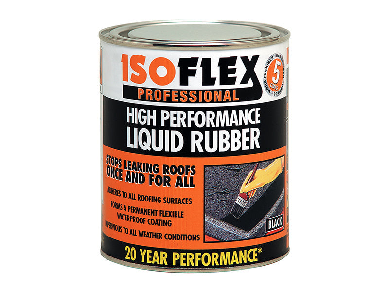 Isoflex Liquid Rubber Black 4.25 litre, Ronseal