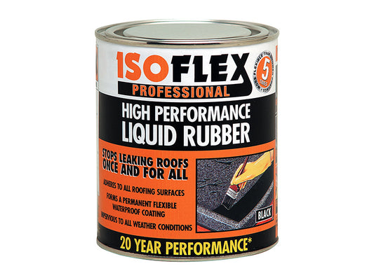 Isoflex Liquid Rubber Black 4.25 litre, Ronseal