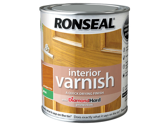 Interior Varnish Quick Dry Matt Antique Pine 250ml, Ronseal