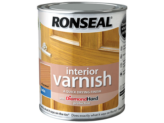 Interior Varnish Quick Dry Satin Pearwood 250ml, Ronseal