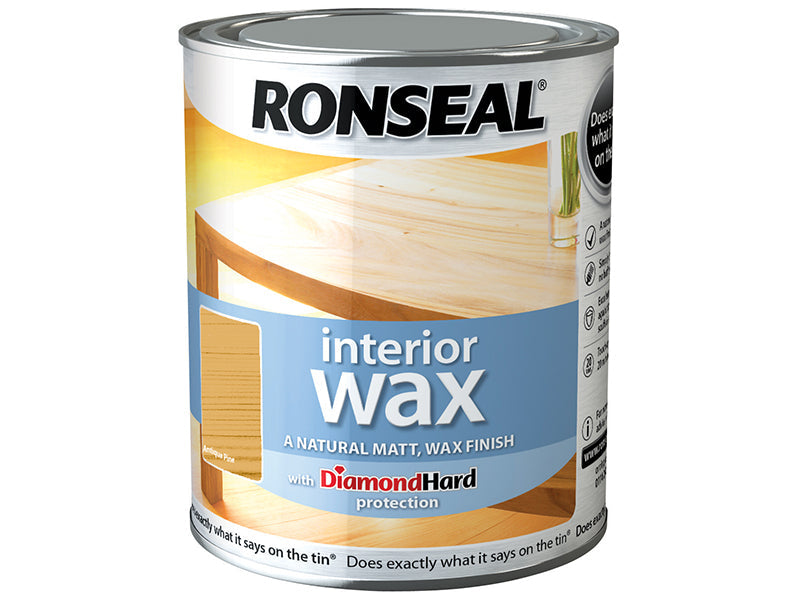 Interior Wax Antique Pine 750ml, Ronseal