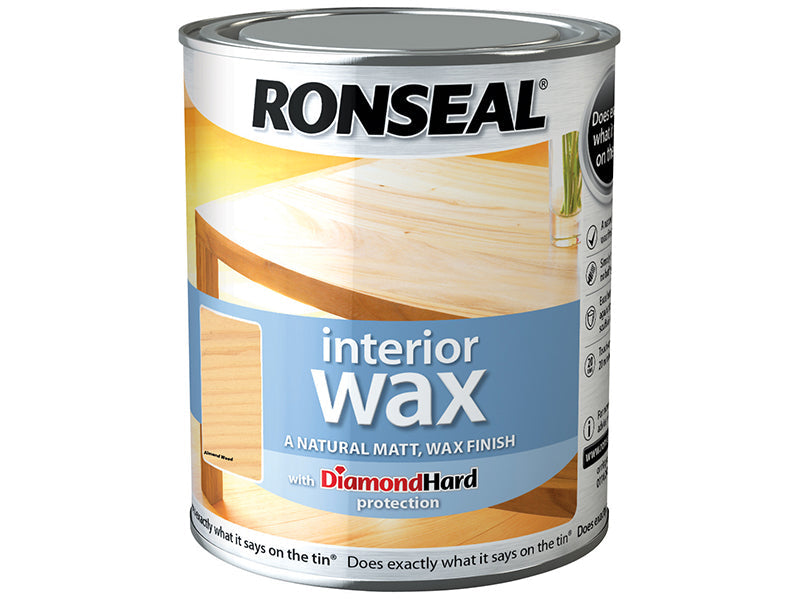 Interior Wax Almond Wood 750ml, Ronseal