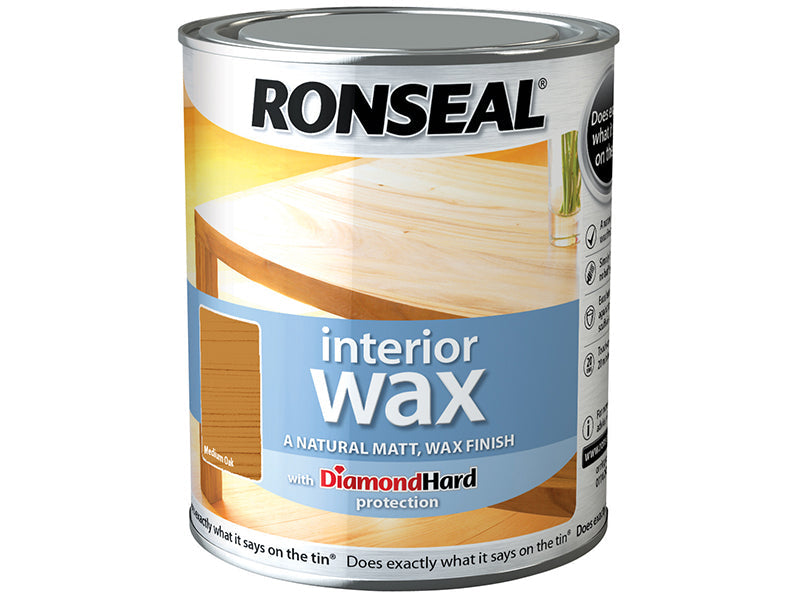 Interior Wax Medium Oak 750ml, Ronseal