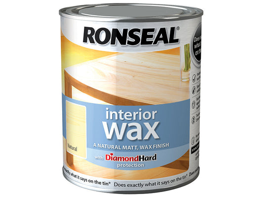 Interior Wax Natural 750ml, Ronseal