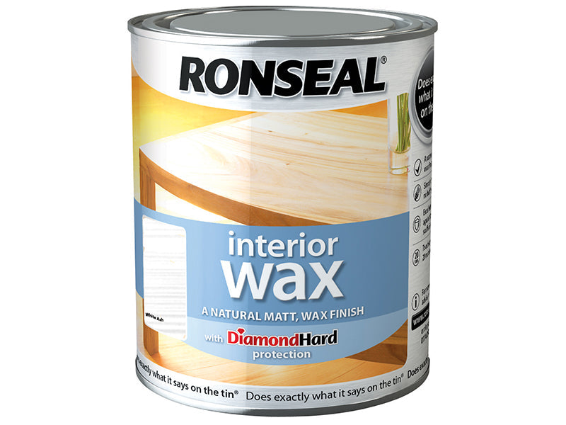 Interior Wax White Ash 750ml, Ronseal