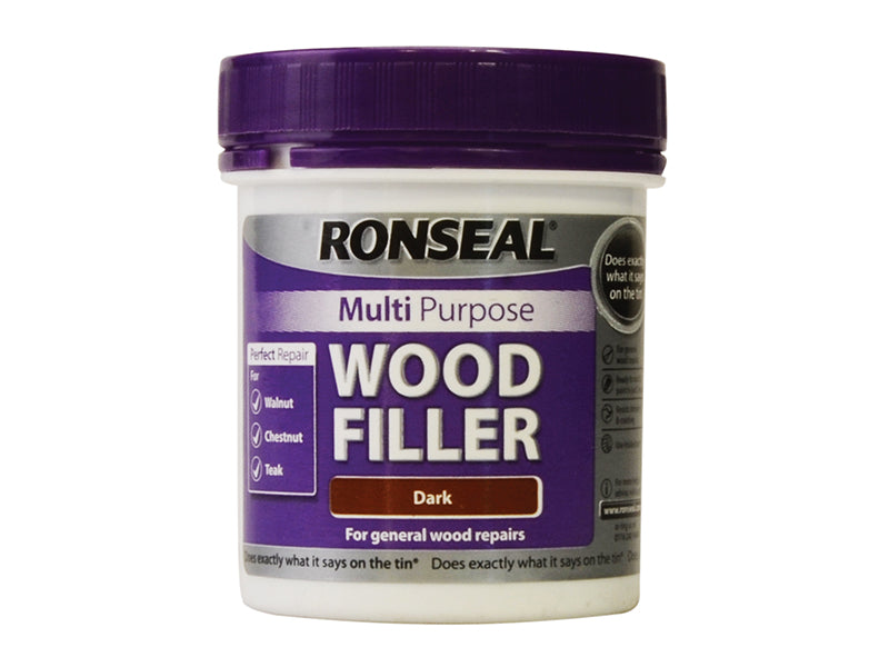 Multipurpose Wood Filler Tub Dark 250g, Ronseal