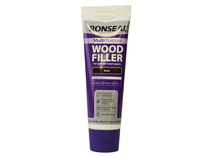 Multipurpose Wood Filler Tube Dark 325g, Ronseal