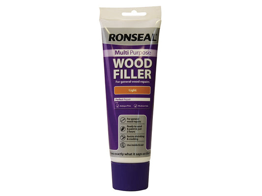 Multipurpose Wood Filler Tube Light 325g, Ronseal