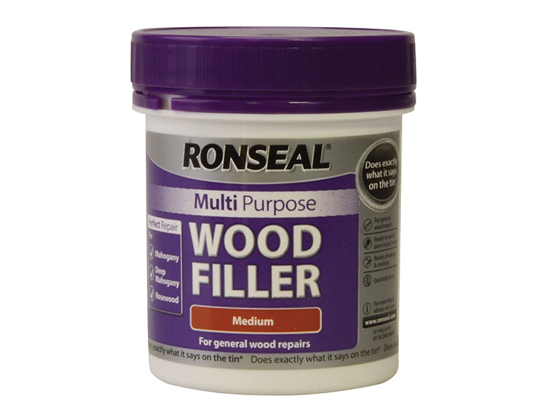 Multipurpose Wood Filler Tub Medium 250g, Ronseal