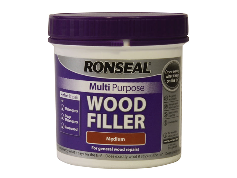 Multipurpose Wood Filler Tub Medium 465g, Ronseal