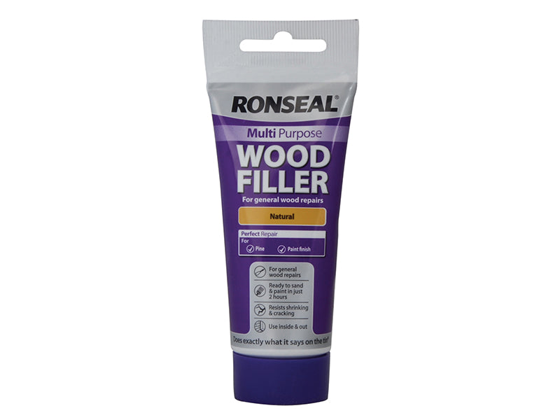 Multipurpose Wood Filler Tube Natural 100g, Ronseal