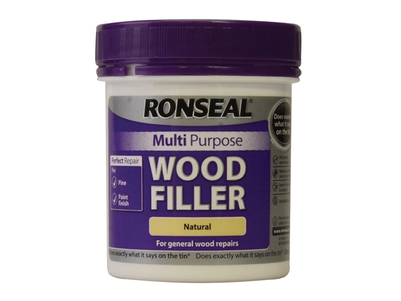 Multipurpose Wood Filler Tub Natural 250g, Ronseal